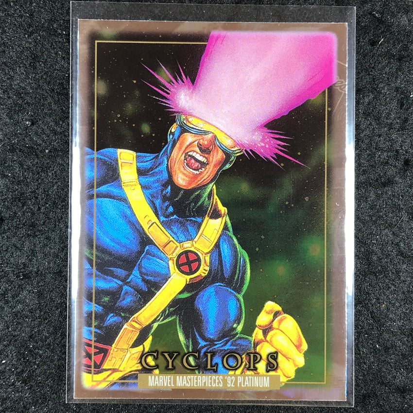 2024 Marvel Masterpieces '92 Platinum CYCLOPS Base Holofoil #13
