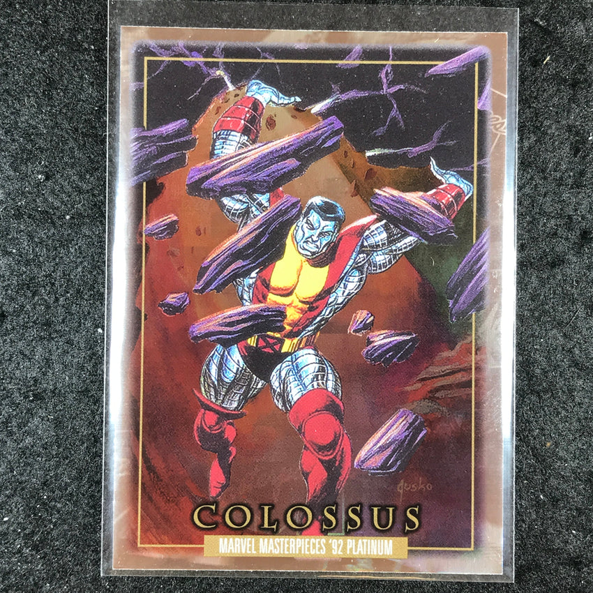 2024 Marvel Masterpieces '92 Platinum COLOSSUS Base Holofoil #14