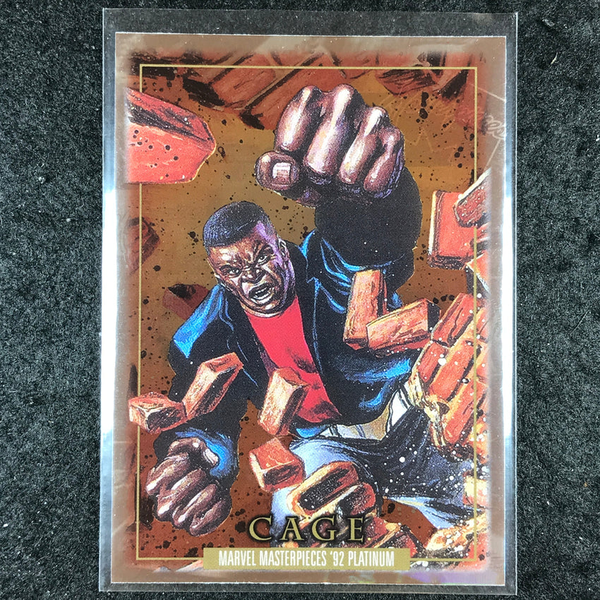 2024 Marvel Masterpieces '92 Platinum CAGE Base Holofoil #17
