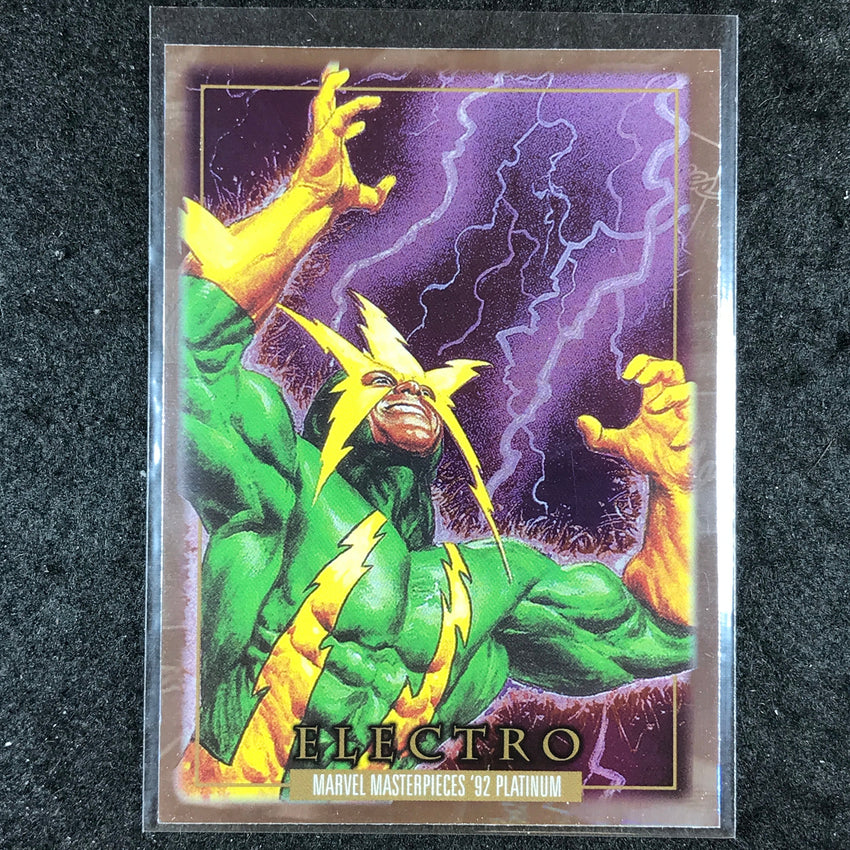 2024 Marvel Masterpieces '92 Platinum ELECTRO Base Holofoil #23