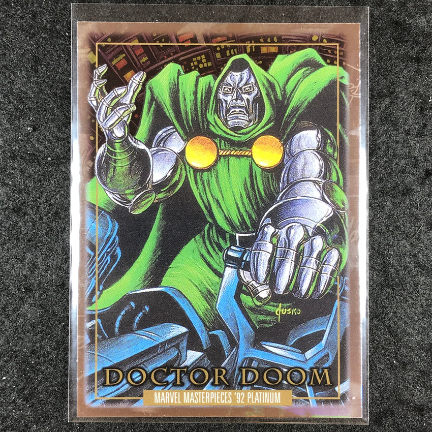 2024 Marvel Masterpieces '92 Platinum DOCTOR DOOM Base Holofoil #26