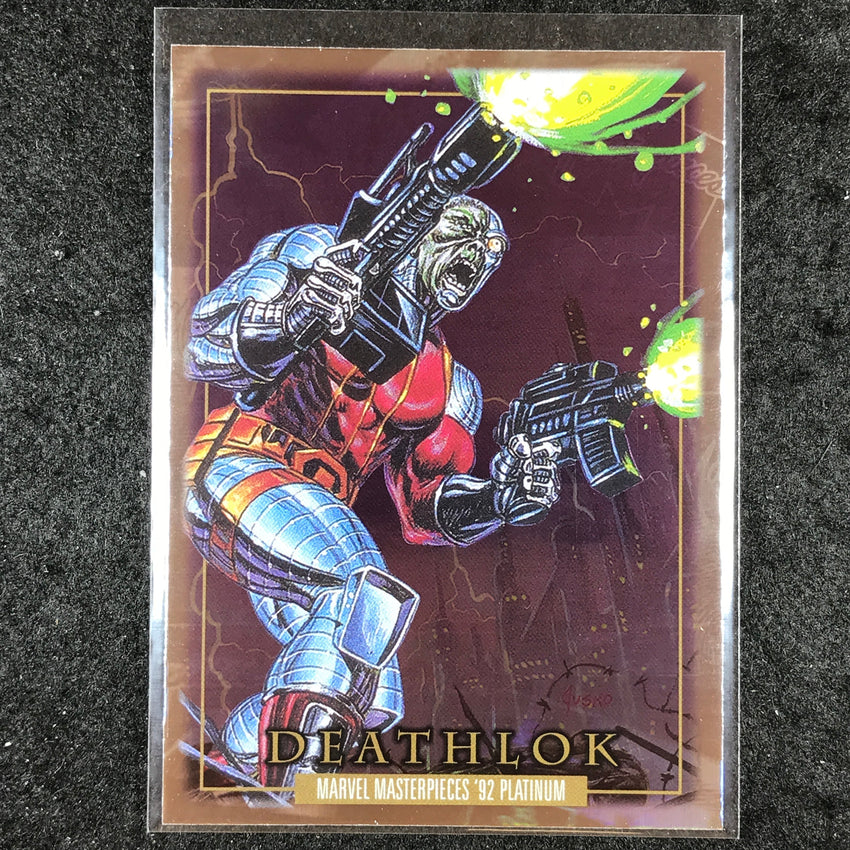 2024 Marvel Masterpieces '92 Platinum DEATHLOK Base Holofoil #28