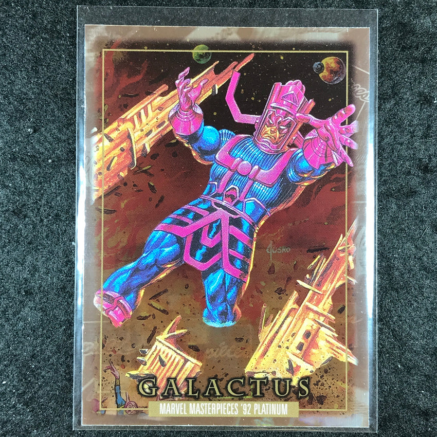 2024 Marvel Masterpieces '92 Platinum GALACTUS Base Holofoil #30