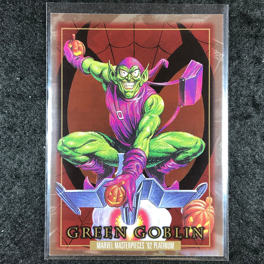 2024 Marvel Masterpieces '92 Platinum GREEN GOBLIN Base Holofoil #36
