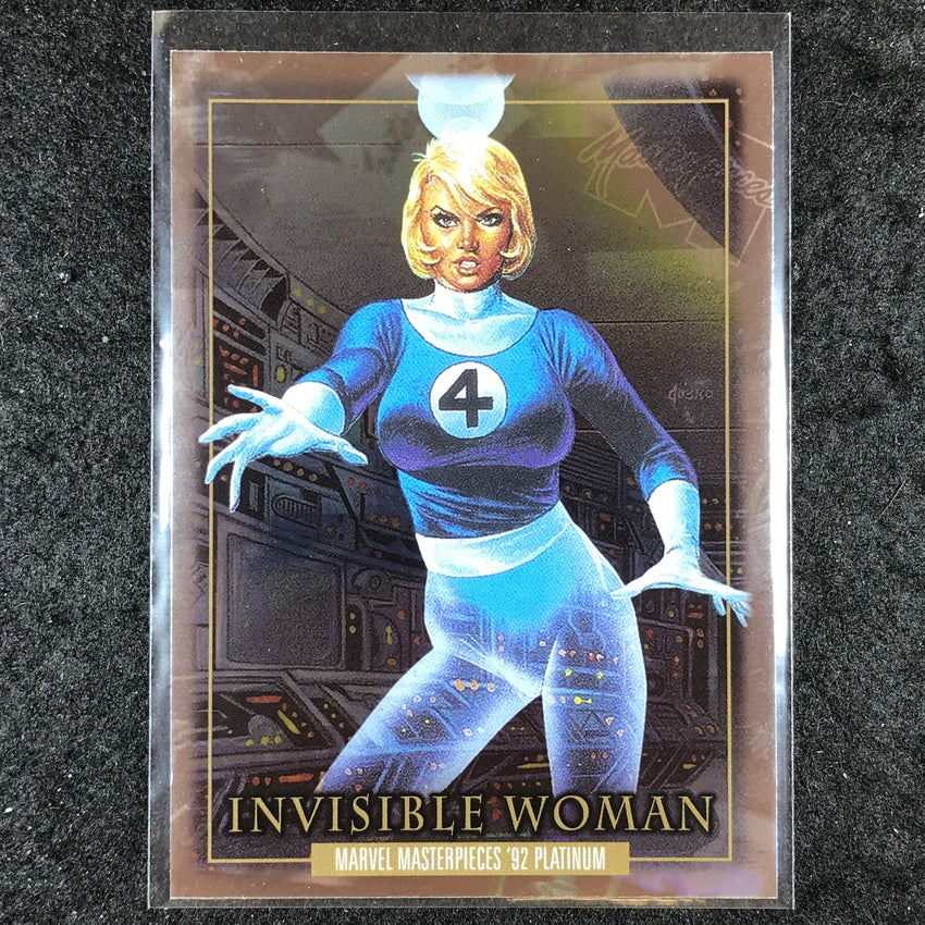 2024 Marvel Masterpieces '92 Platinum INVISIBLE WOMAN Base Holofoil #39