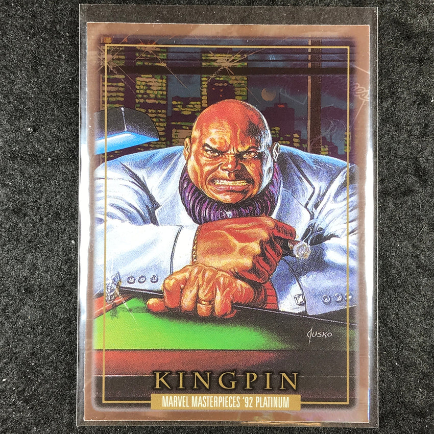 2024 Marvel Masterpieces '92 Platinum KINGPIN Base Holofoil #43