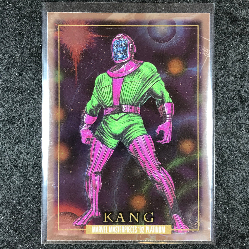 2024 Marvel Masterpieces '92 Platinum KANG Base Holofoil #44