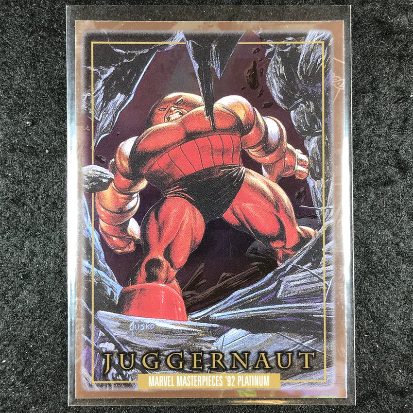 2024 Marvel Masterpieces '92 Platinum JUGGERNAUT Base Holofoil #45