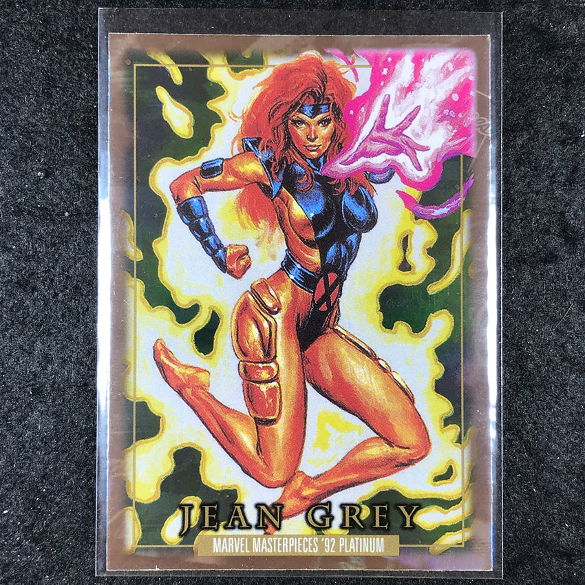 2024 Marvel Masterpieces '92 Platinum JEAN GREY Base Holofoil #46
