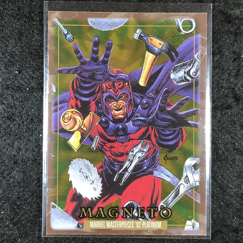 2024 Marvel Masterpieces '92 Platinum MAGNETO Base Holofoil #49