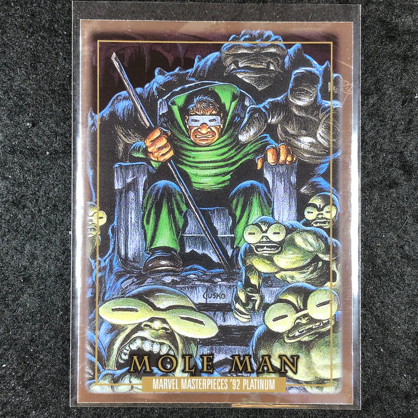 2024 Marvel Masterpieces '92 Platinum MOLE MAN Base Holofoil #52