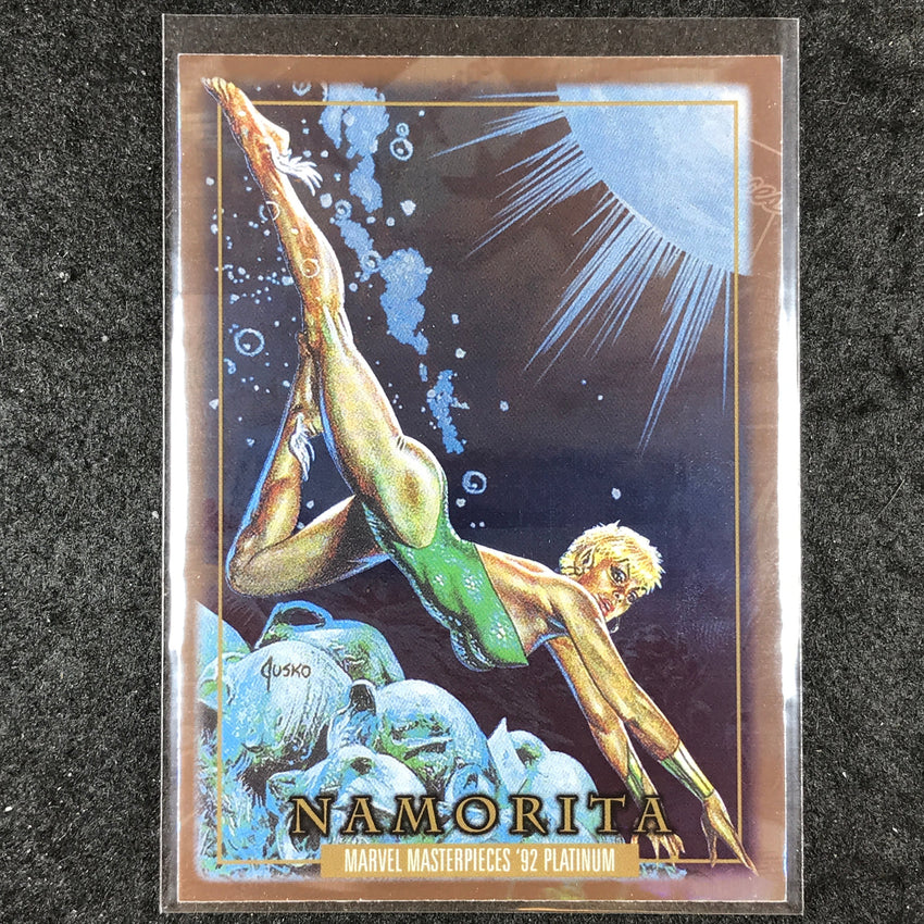 2024 Marvel Masterpieces '92 Platinum NAMORITA Base Holofoil #56