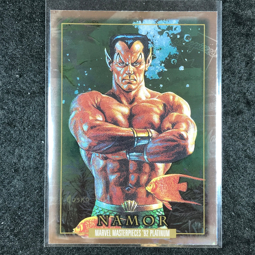 2024 Marvel Masterpieces '92 Platinum NAMOR Base Holofoil #57