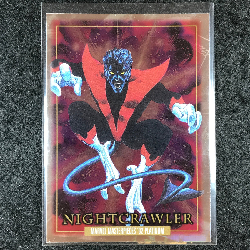 2024 Marvel Masterpieces '92 Platinum NIGHTCRAWLER Base Holofoil #62