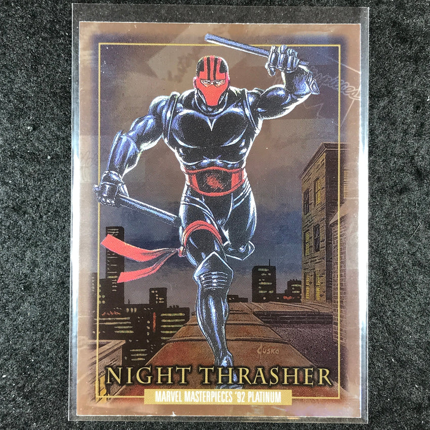 2024 Marvel Masterpieces '92 Platinum NIGHT THRASHER Base Holofoil #63