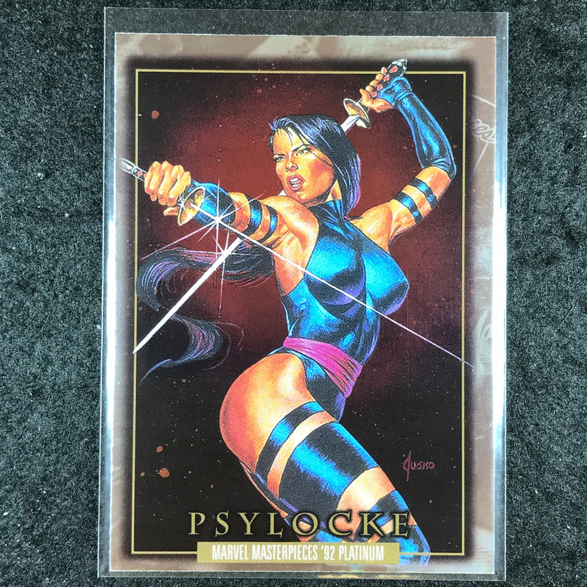 2024 Marvel Masterpieces '92 Platinum PSYLOCKE Base Holofoil #65