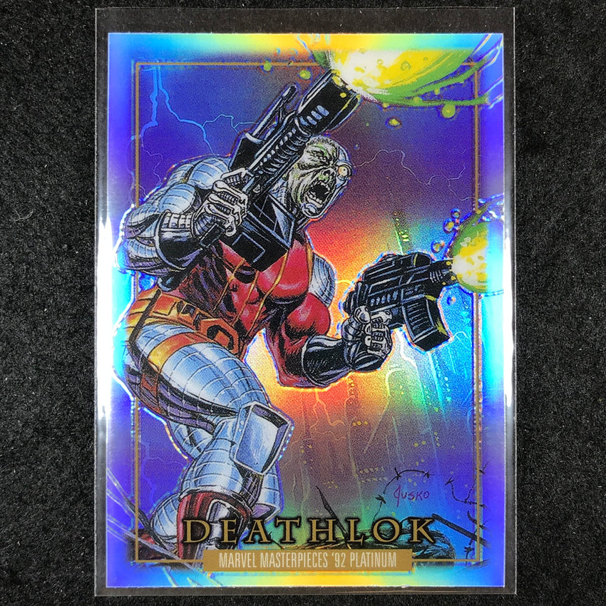 2024 Marvel Masterpieces '92 Platinum DEATHLOK Base Rainbow #28