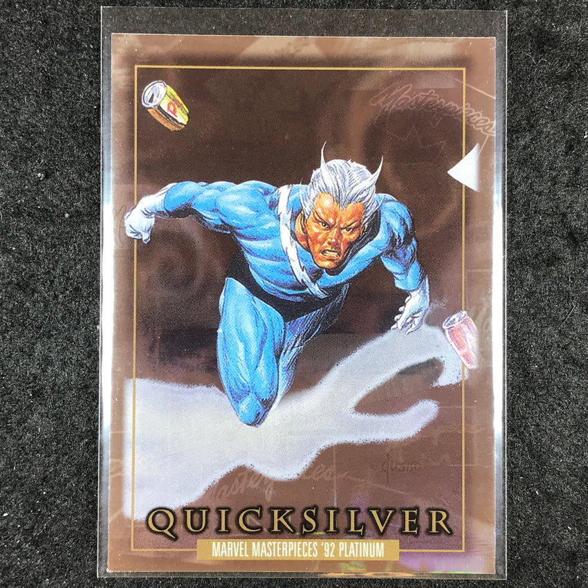 2024 Marvel Masterpieces '92 Platinum QUICKSILVER Base Holofoil #71