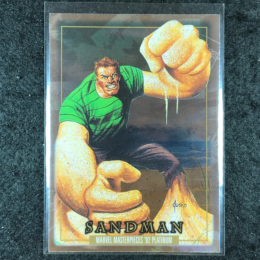 2024 Marvel Masterpieces '92 Platinum SANDMAN Base Holofoil #77