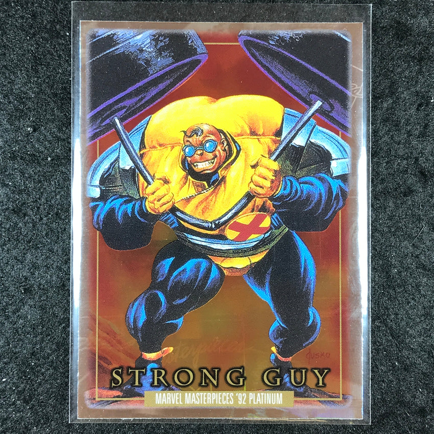 2024 Marvel Masterpieces '92 Platinum STRONG GUY Base Holofoil #85