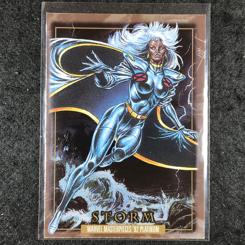 2024 Marvel Masterpieces '92 Platinum STORM Base Holofoil #86