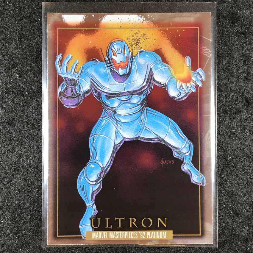 2024 Marvel Masterpieces '92 Platinum ULTRON Base Holofoil #98