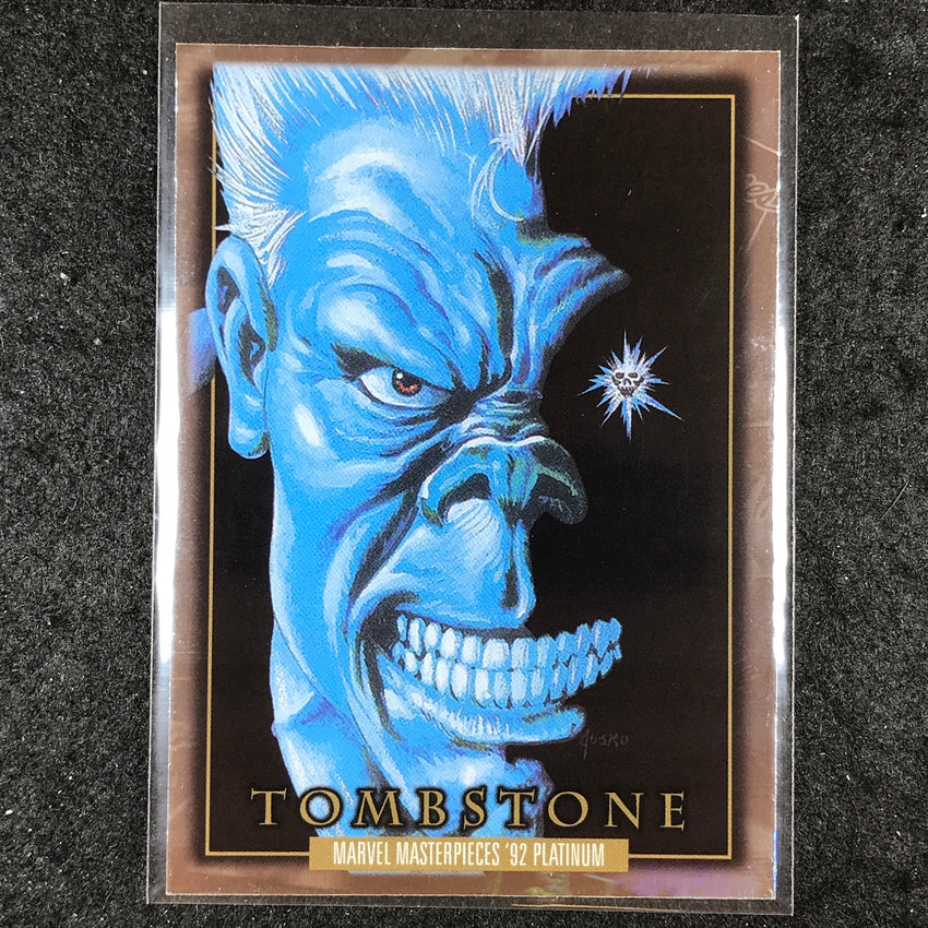 2024 Marvel Masterpieces '92 Platinum TOMBSTONE Base Holofoil #99