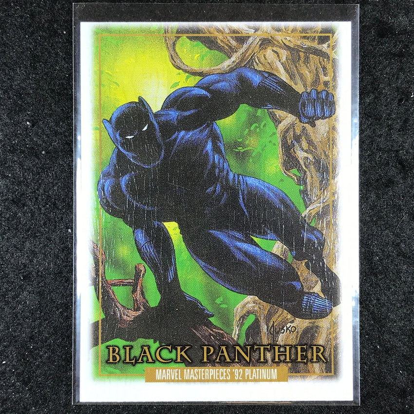 2024 Marvel Masterpieces '92 Platinum BLACK PANTHER Base Wood #4