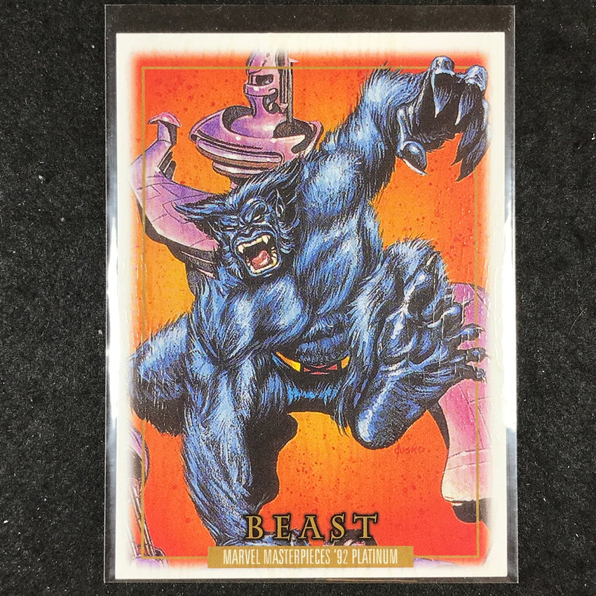 2024 Marvel Masterpieces '92 Platinum BEAST Base Wood #7