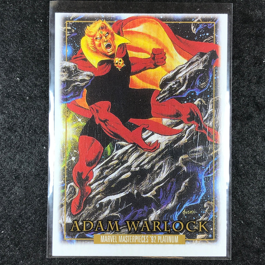 2024 Marvel Masterpieces '92 Platinum ADAM WARLOCK Base Wood #9