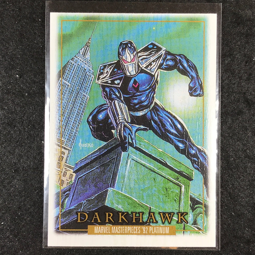 2024 Marvel Masterpieces '92 Platinum DARKHAWK Base Wood #11
