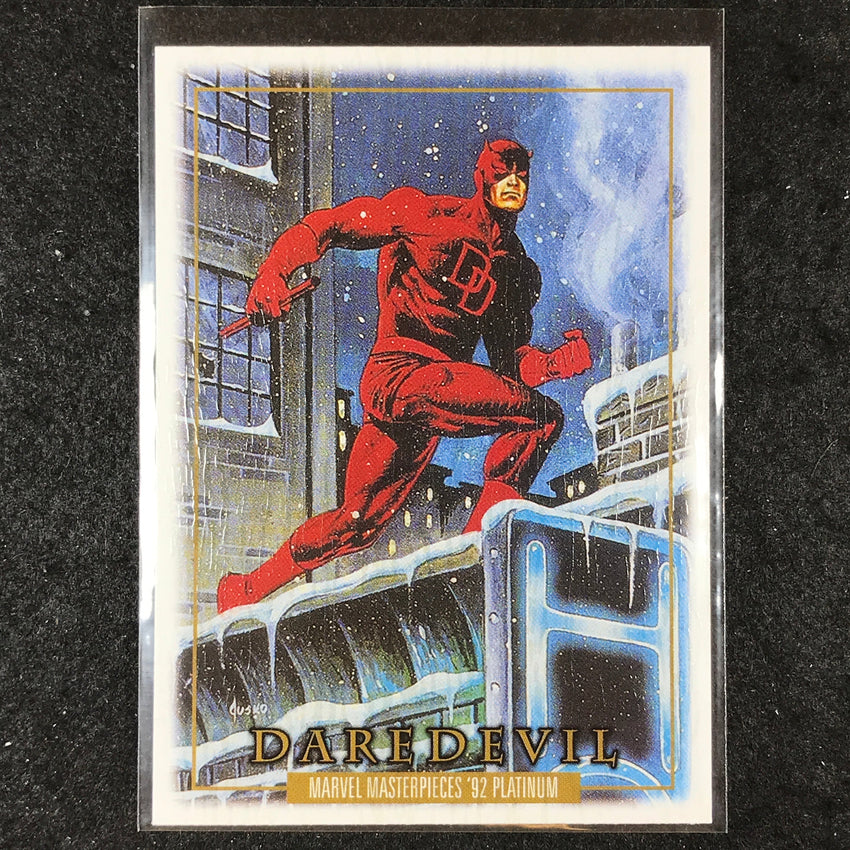 2024 Marvel Masterpieces '92 Platinum DAREDEVIL Base Wood #12