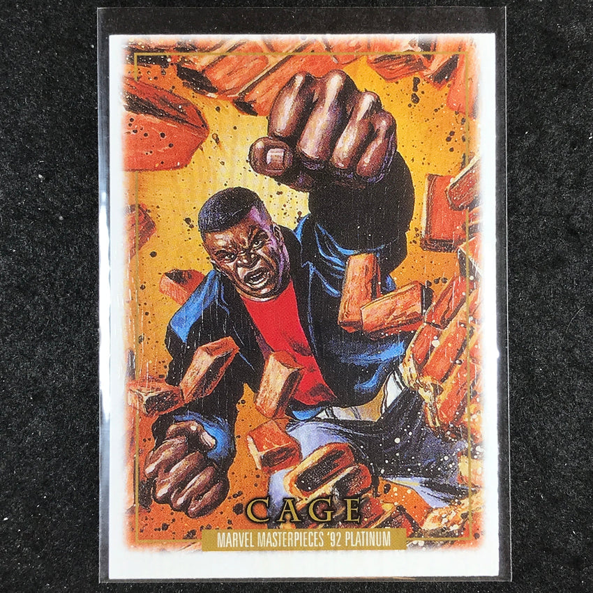 2024 Marvel Masterpieces '92 Platinum CAGE Base Wood #17