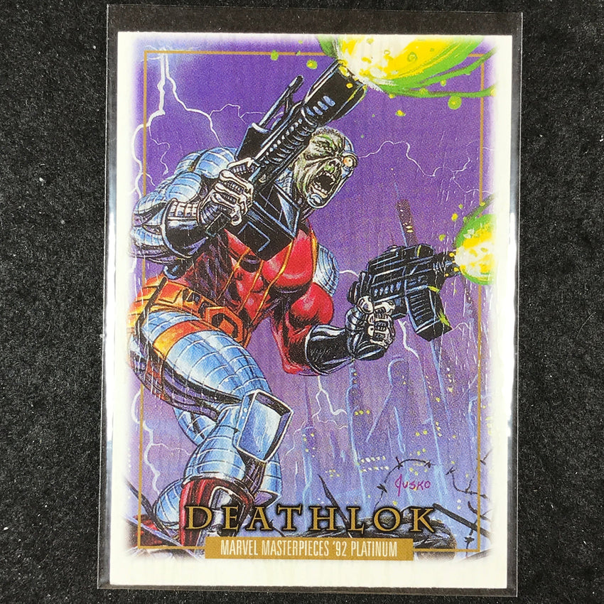 2024 Marvel Masterpieces '92 Platinum DEATHLOK Base Wood #28