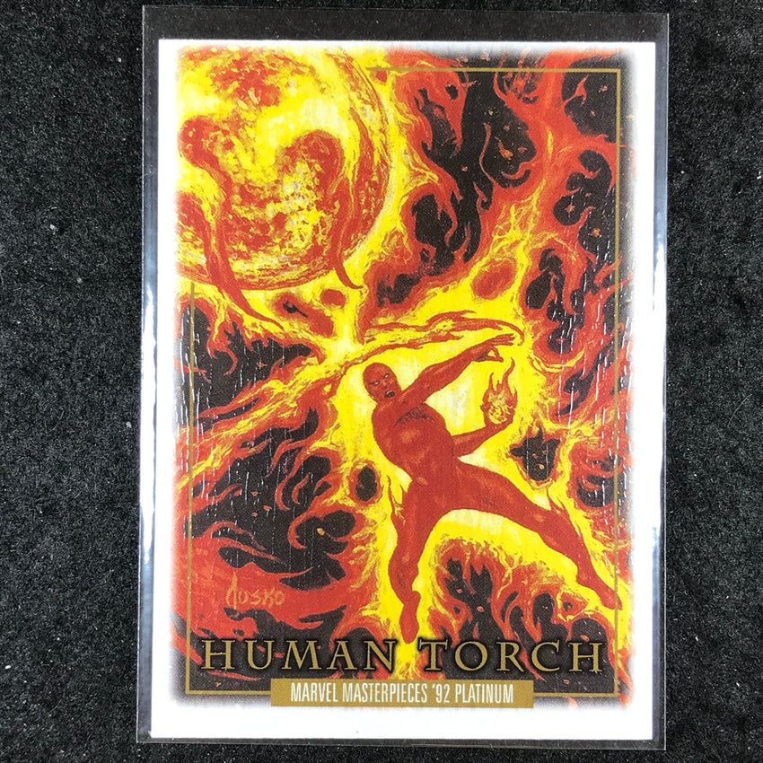 2024 Marvel Masterpieces '92 Platinum HUMAN TORCH Base Wood #31