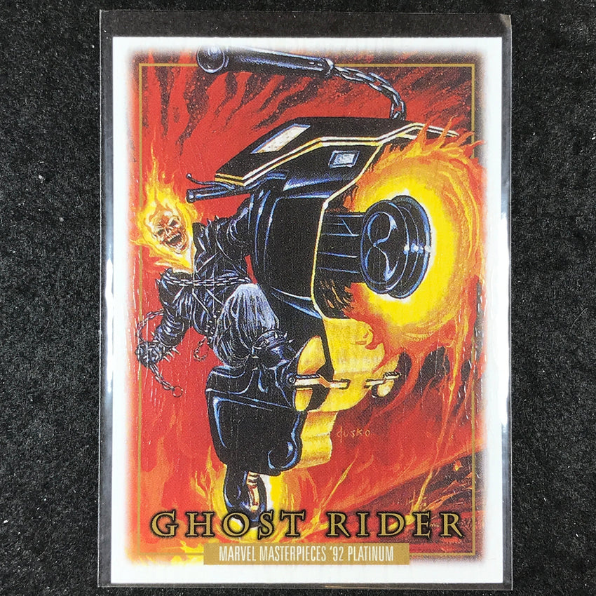 2024 Marvel Masterpieces '92 Platinum GHOST RIDER Base Wood #37
