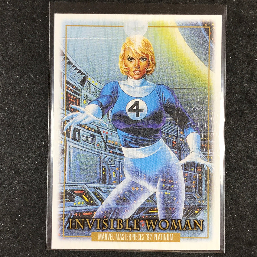 2024 Marvel Masterpieces '92 Platinum INVISIBLE WOMAN Base Wood #39