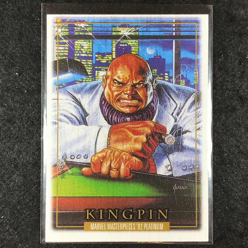 2024 Marvel Masterpieces '92 Platinum KINGPIN Base Wood #43