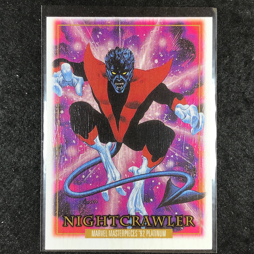 2024 Marvel Masterpieces '92 Platinum NIGHTCRAWLER Base Wood #62