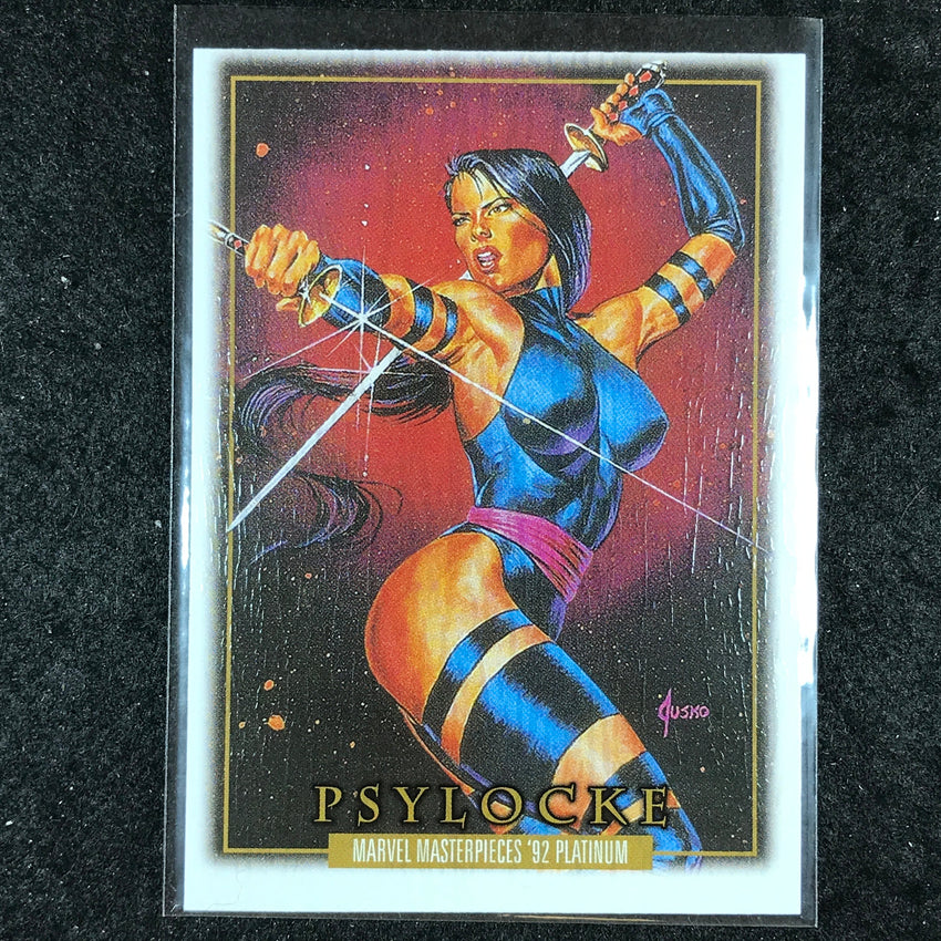2024 Marvel Masterpieces '92 Platinum PSYLOCKE Base Wood #65