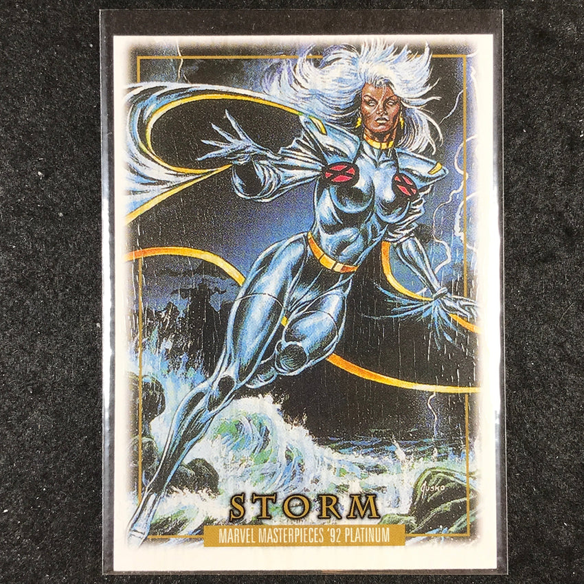 2024 Marvel Masterpieces '92 Platinum STORM Base Wood #86
