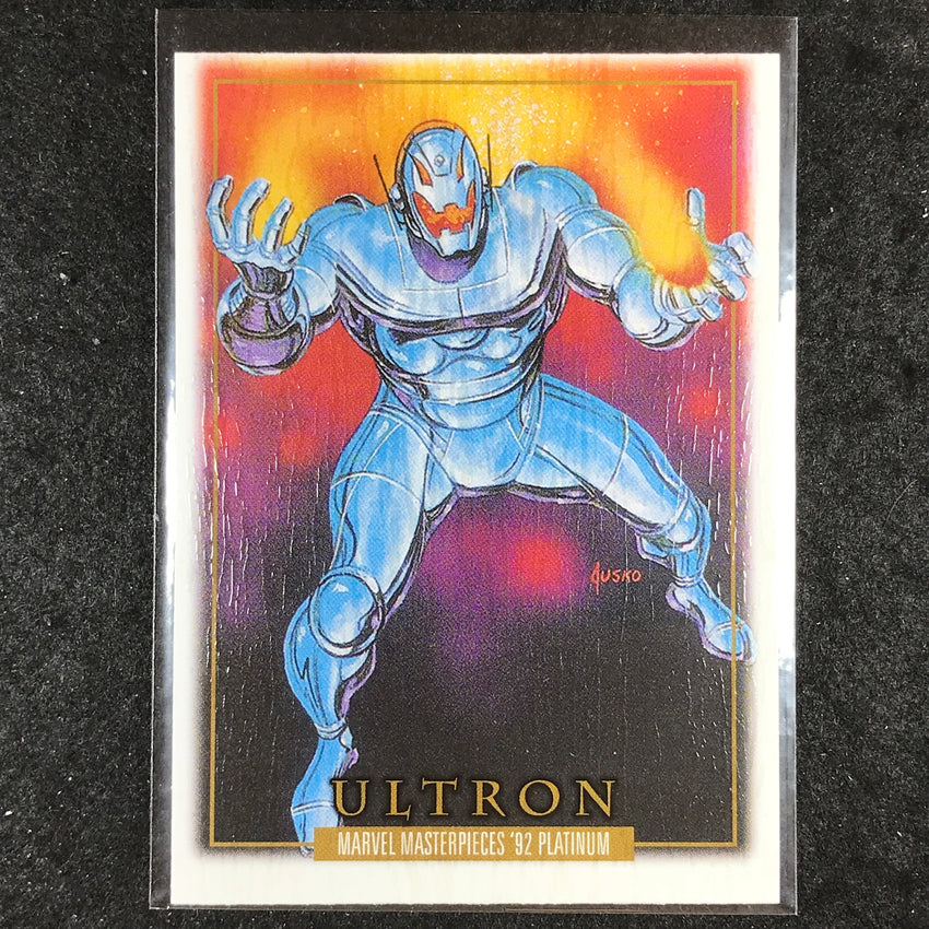 2024 Marvel Masterpieces '92 Platinum ULTRON Base Wood #98