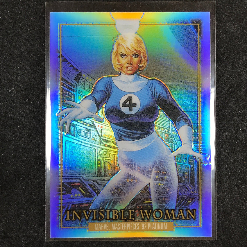 2024 Marvel Masterpieces '92 Platinum INVISIBLE WOMAN Base Rainbow #39