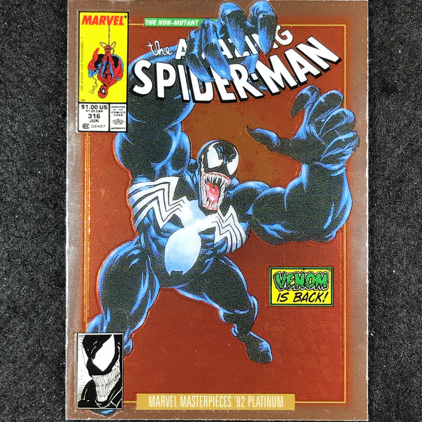 2024 Marvel Masterpieces '92 Platinum VENOM Variant Cover Base #97
