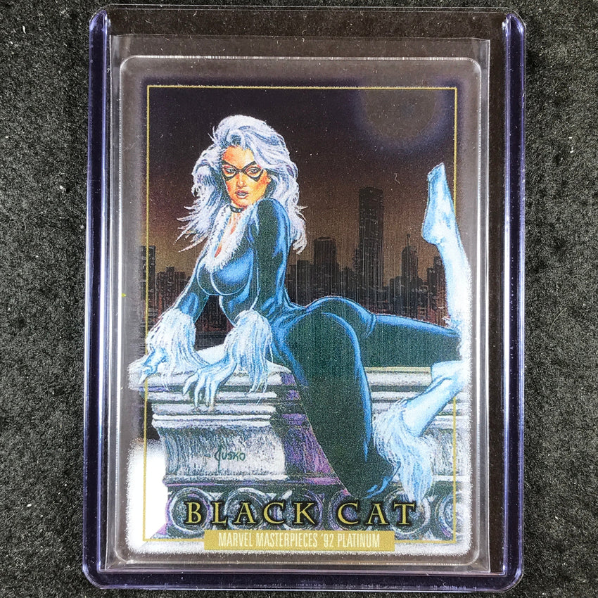 2024 Marvel Masterpieces '92 Platinum BLACK CAT Base Plexi #5