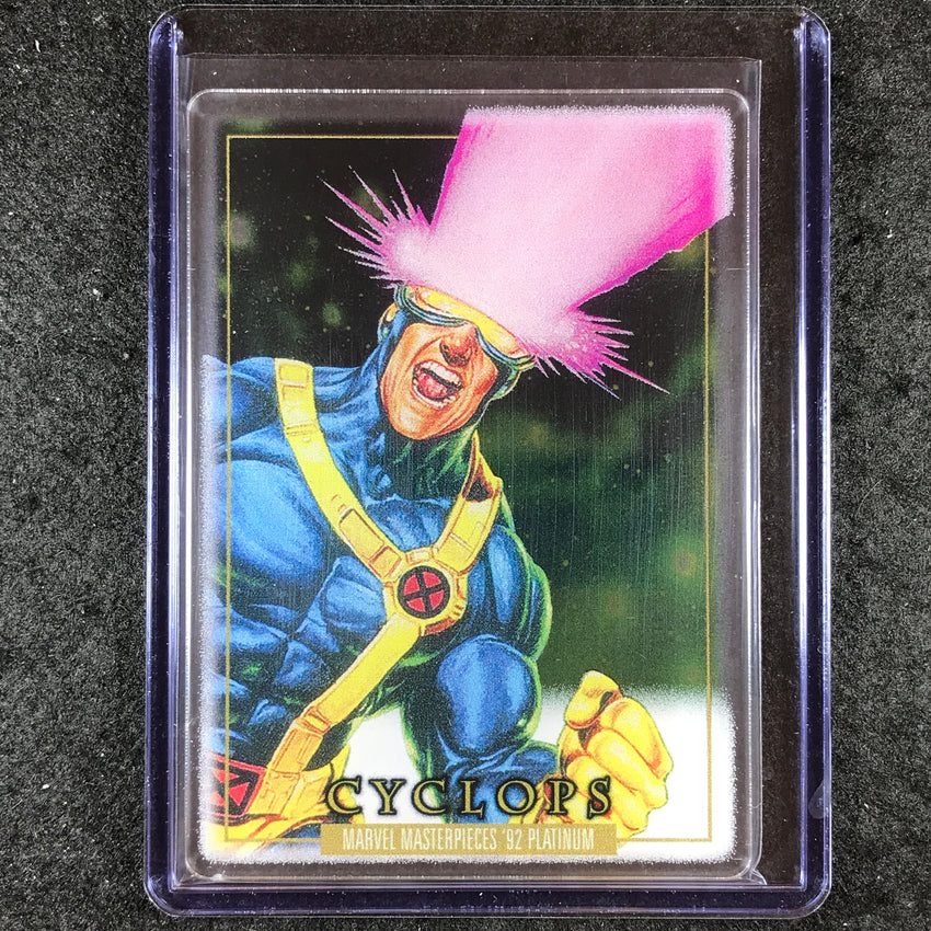 2024 Marvel Masterpieces '92 Platinum CYCLOPS Base Plexi #13