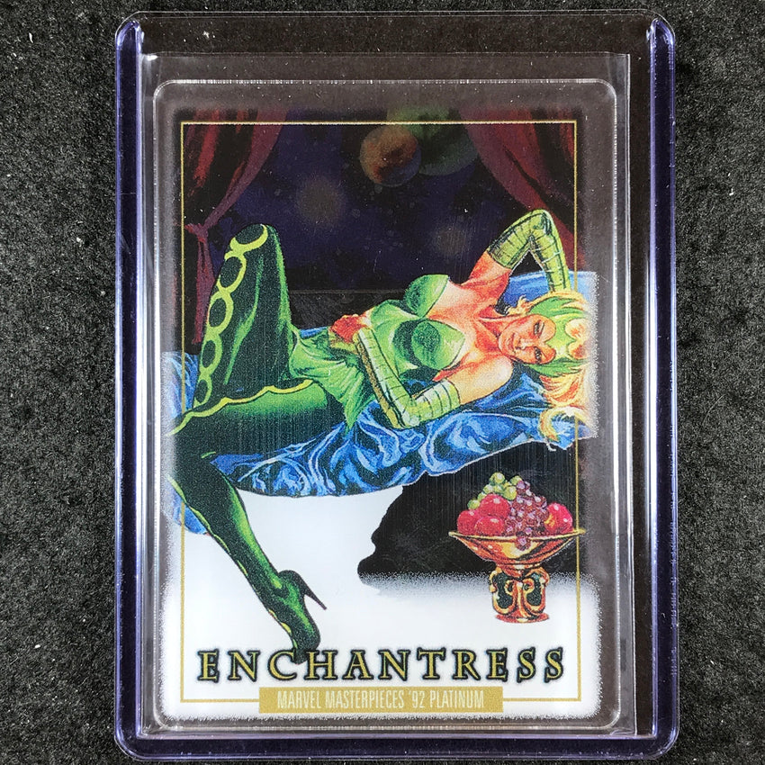2024 Marvel Masterpieces '92 Platinum ENCHANTRESS Base Plexi #21