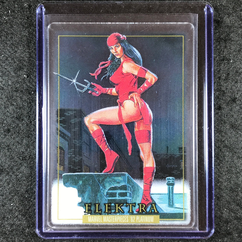 2024 Marvel Masterpieces '92 Platinum ELEKTRA Base Plexi #22