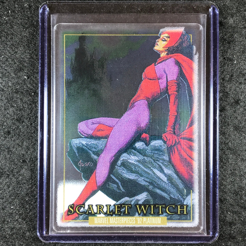 2024 Marvel Masterpieces '92 Platinum SCARLET WITCH Base Plexi #47