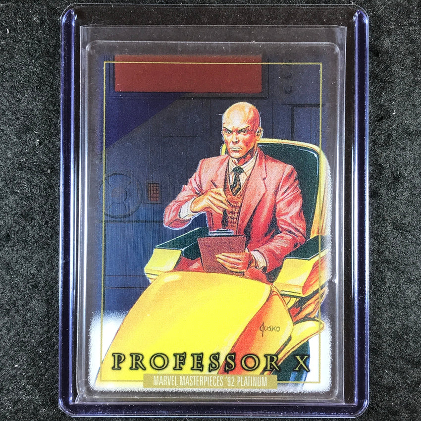 2024 Marvel Masterpieces '92 Platinum PROFESSOR X Base Plexi #66